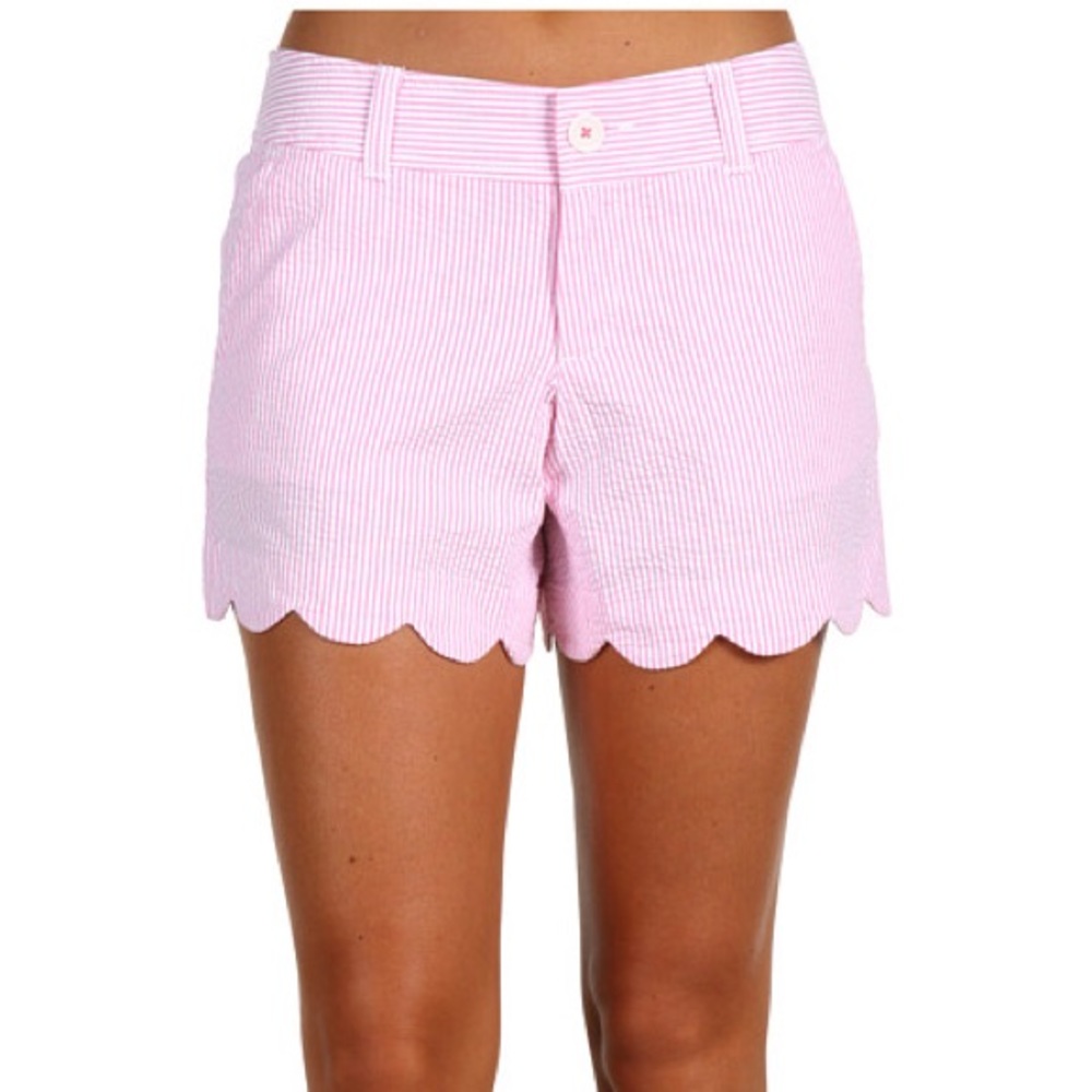 Lilly Pulitzer Buttercup Short in pink seersucker